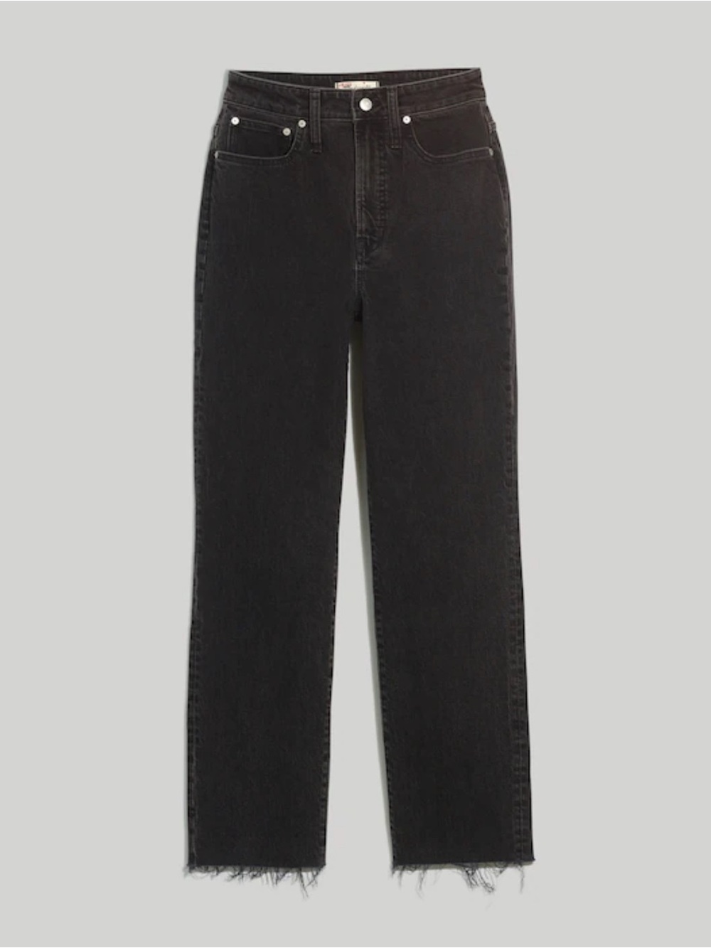Madewell Perfect Vintage Straight Black Jean